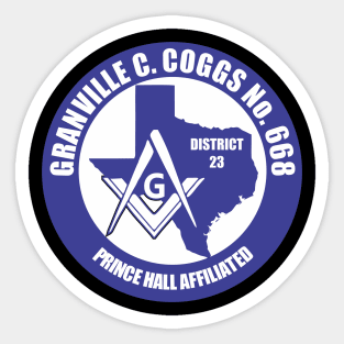 Granville C. Coggs No. 668 Sticker